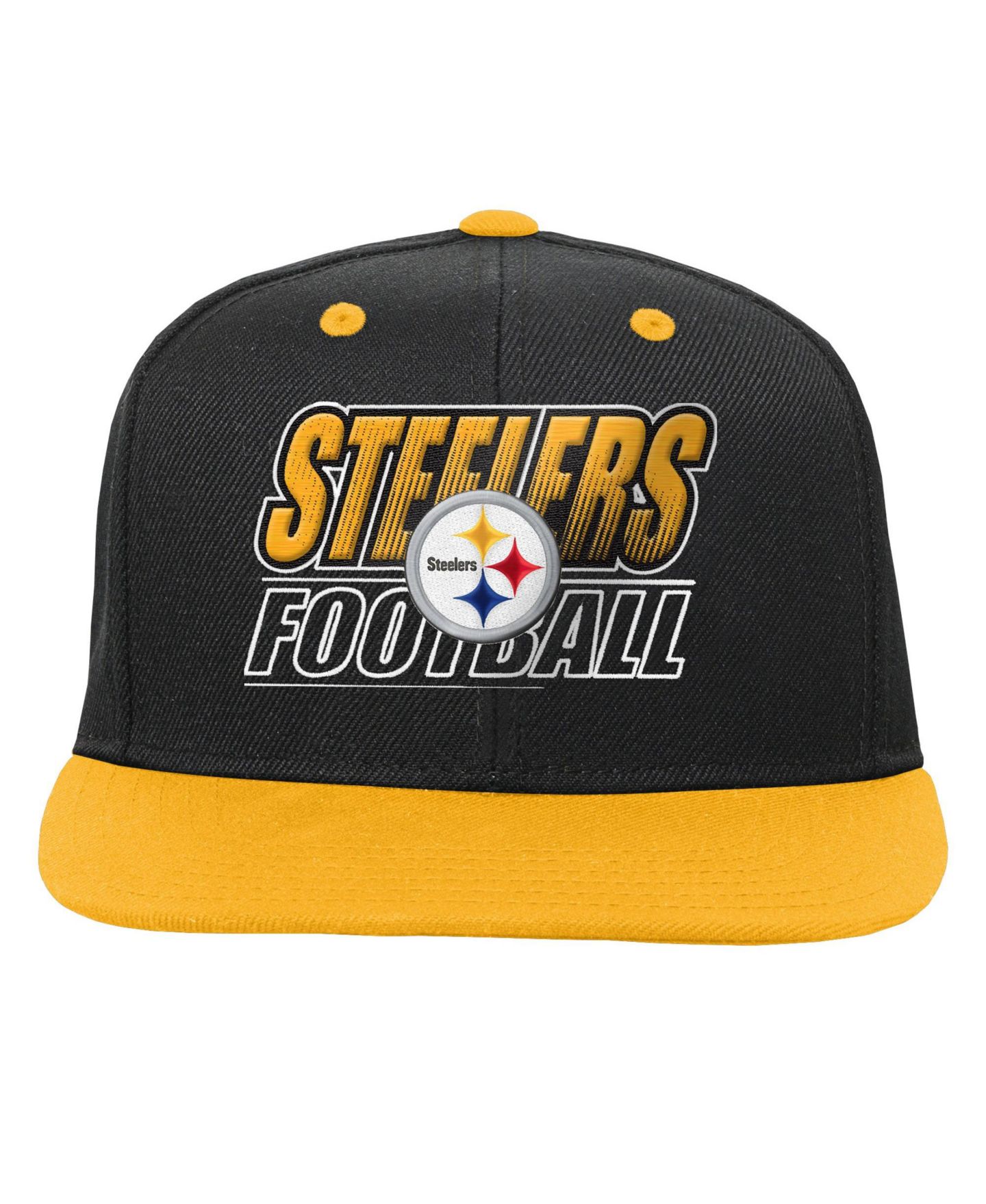 Детская кепка Outerstuff Pittsburgh Steelers Snapback Embroidered Graphics — фото 3