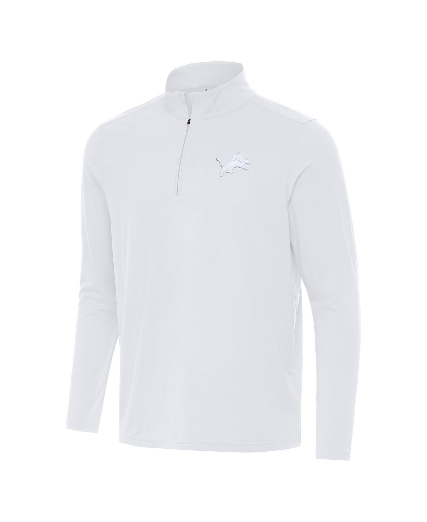 Men's Detroit Lions Intent Quarter-Zip Mock Neck Long-Sleeve Jacket