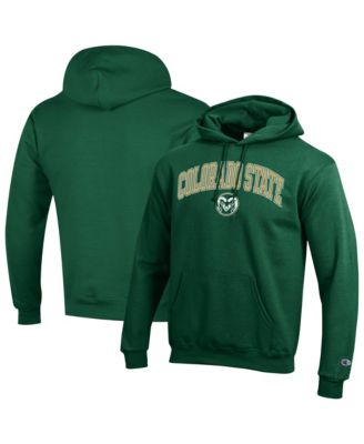 Men's Colorado State Rams Arch Over Logo Fleece-Lined Long-Sleeve Pullover Hoodie
