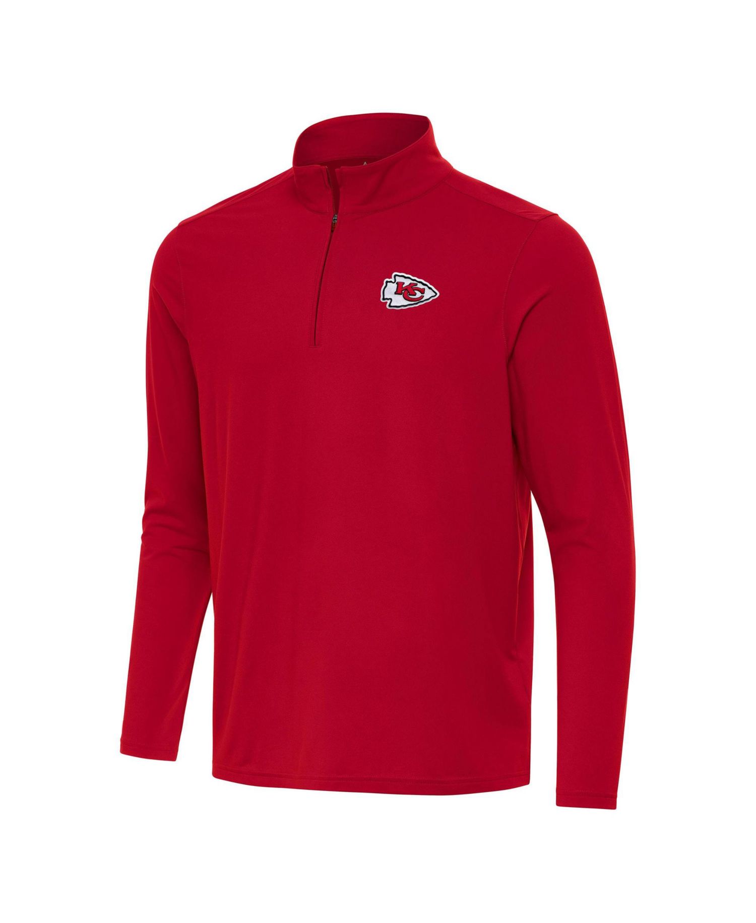 Men's Red Kansas City Chiefs Intent Quarter-Zip Pullover Jacket