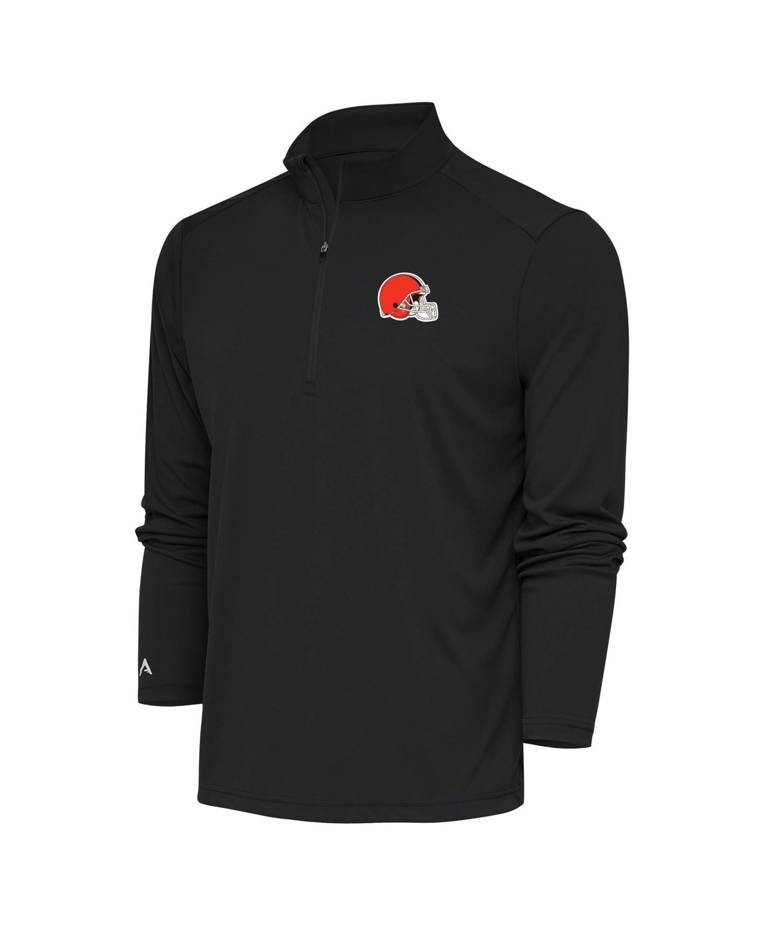 Men's Black Cleveland Browns Tribute Quarter-Zip Pullover Jacket