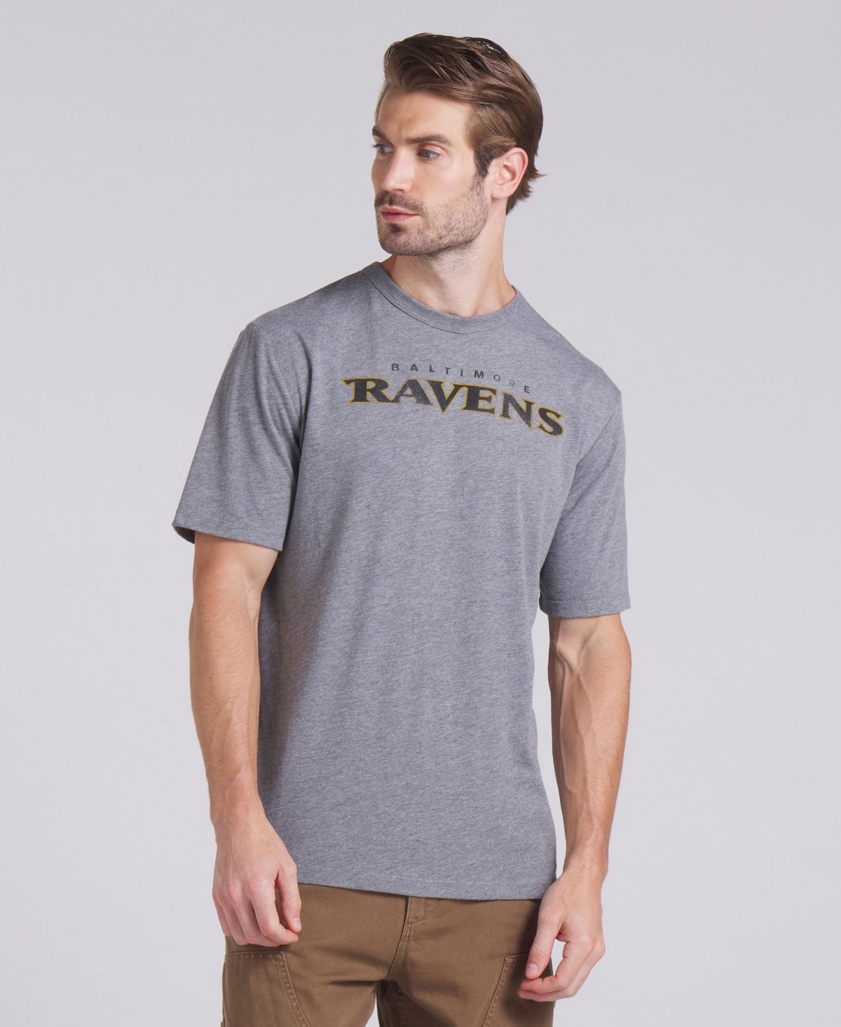 Fanatics Men's Pass Rush Baltimore Ravens Tri-Blend Classic-Fit T-Shirt