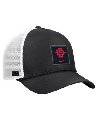 Men's Black San Diego State Aztecs 2026 On-Field Rope Adjustable Trucker Hat
