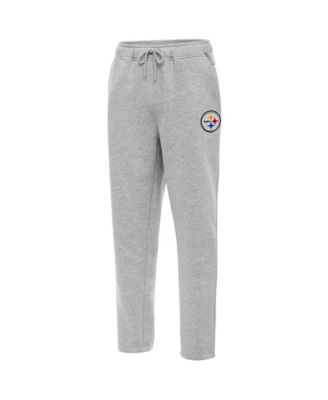 Men's Pittsburgh Steelers Victory Brushed-Back Fleece Zippered Back Pocket Sweatpants