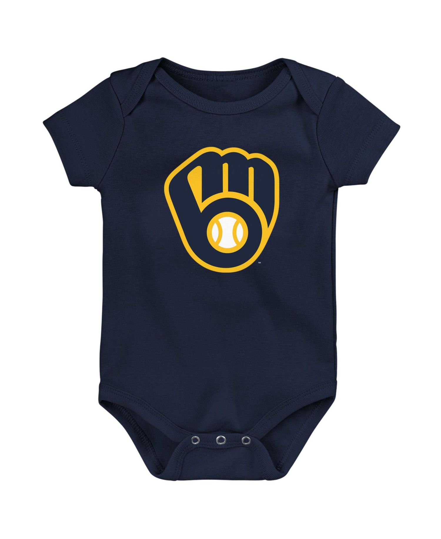 Baby Boys and Girls Milwaukee Brewers Short-Sleeve Bodysuit
