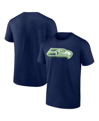 Men's Seattle Seahawks Chrome Dimension Screen-Print Crewneck T-Shirt