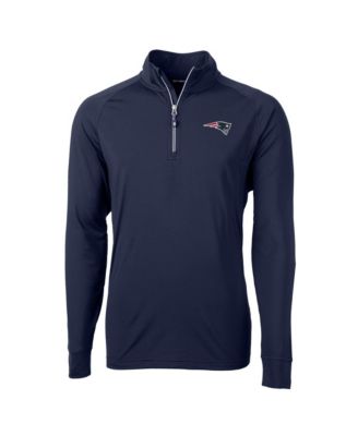 Men's New England Patriots Mock-Neck Lightweight Quarter-Zip Pullover Jacket