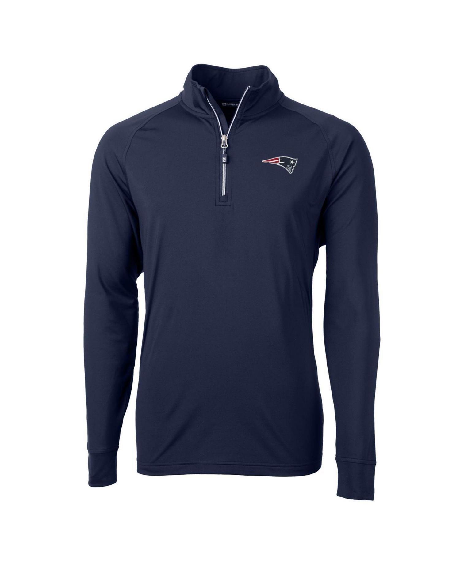 Men's New England Patriots Mock-Neck Lightweight Quarter-Zip Pullover Jacket