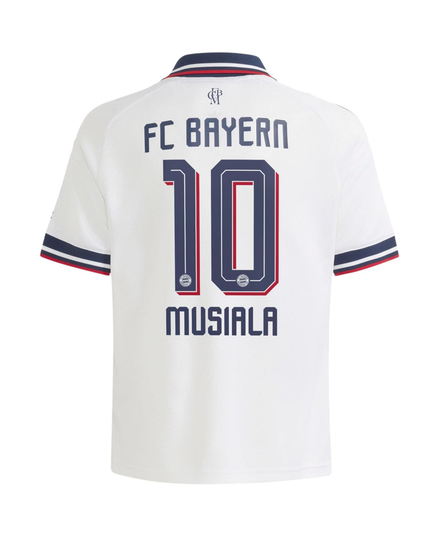 Детское джерси adidas Big Boys and Girls Jamal Musiala White Bayern Munich 2026/27 Away Replica Jersey — фото 2