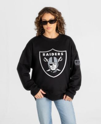 Women's Las Vegas Raiders Oversized Drop-Shoulder Crewneck Sweatshirt