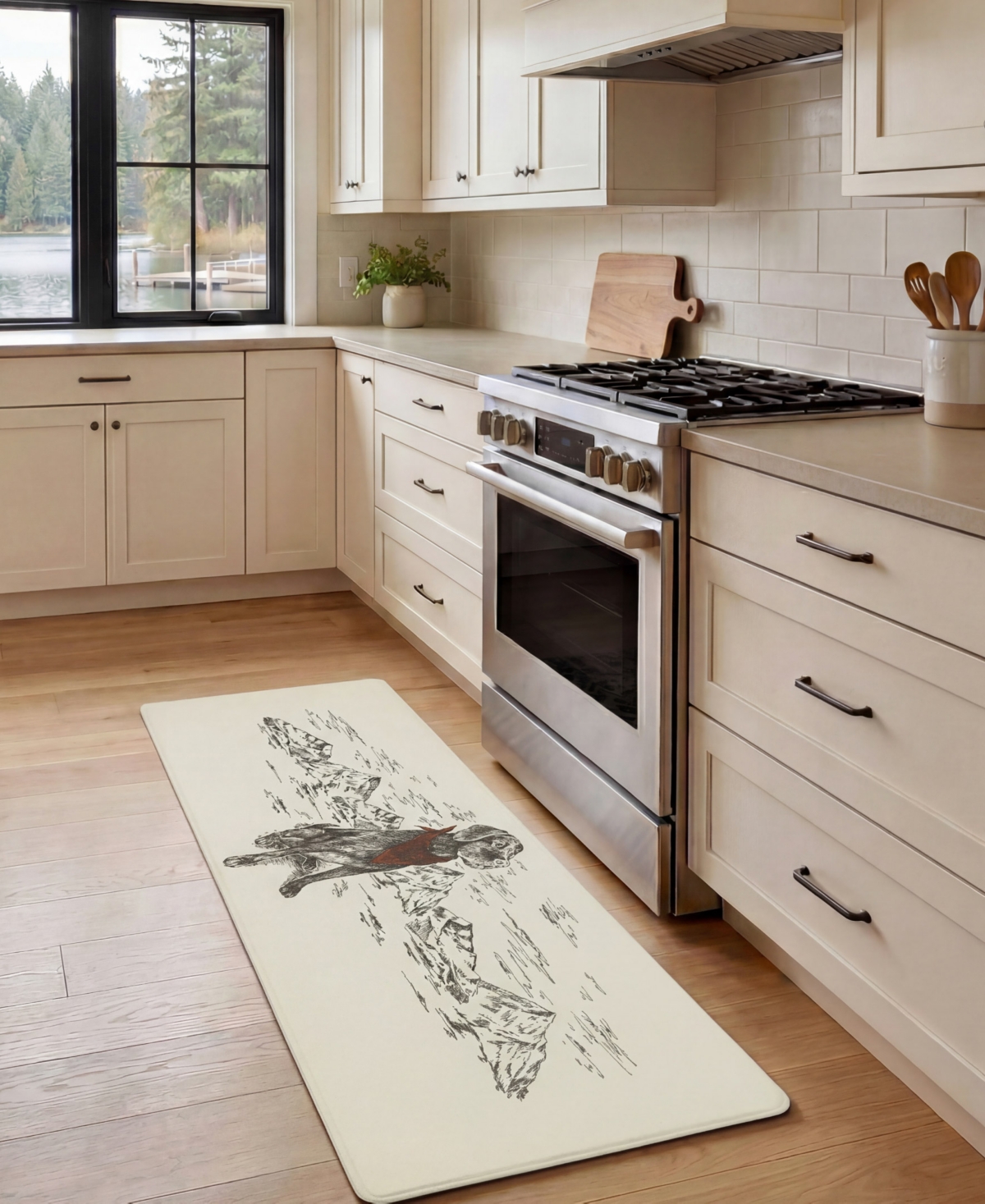 Eddie Bauer Man's Best Friend Non-Slip Kitchen Mat