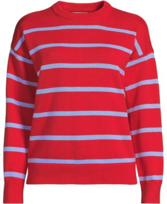 Women's Drifter Drop-Shoulder Striped Crew Neck Sweater