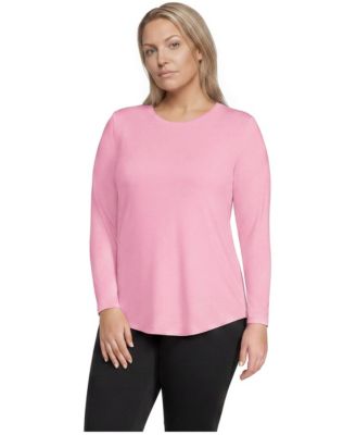 Plus Size Long Sleeve Cooling Performance Tunic Tee