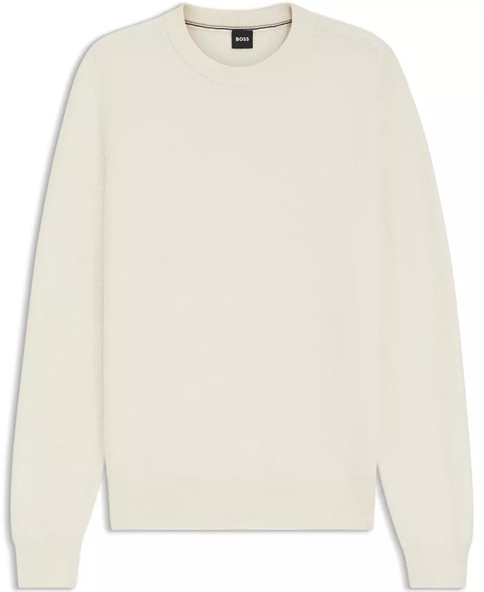 Men's Cotton Diagonal-Knit Regular-Fit Sweater - thumbnail 7