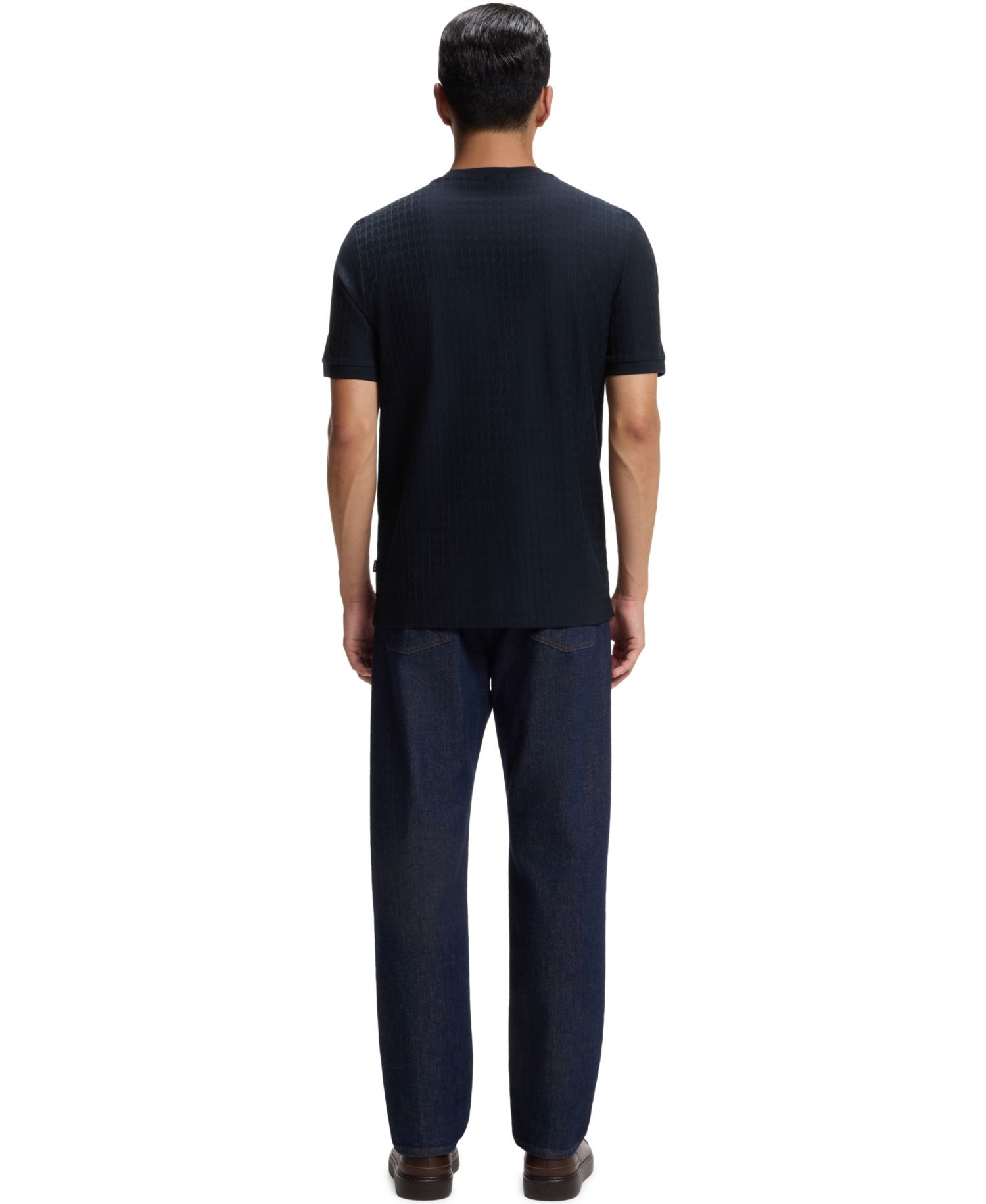 BOSS by Men's Cotton Jacquard Regular-Fit T-Shirt