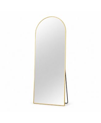 58 x 19 Inch Aluminum Alloy Frame Full Length Floor Mirror, Free Standing and Wall Mounted Dressing Vanity Mirror