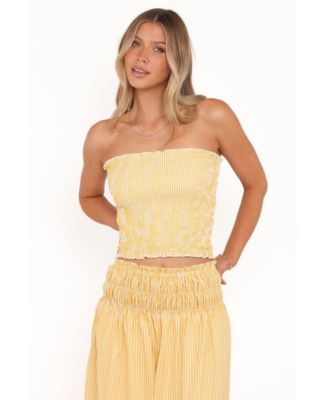 Women's Salome Strapless Shirred Bodice Tube Top