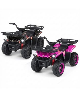24V Electric Kids Ride-On Quad ATV with LED Headlights, 66 lb. Capacity, Ages 3+, 2-Pack