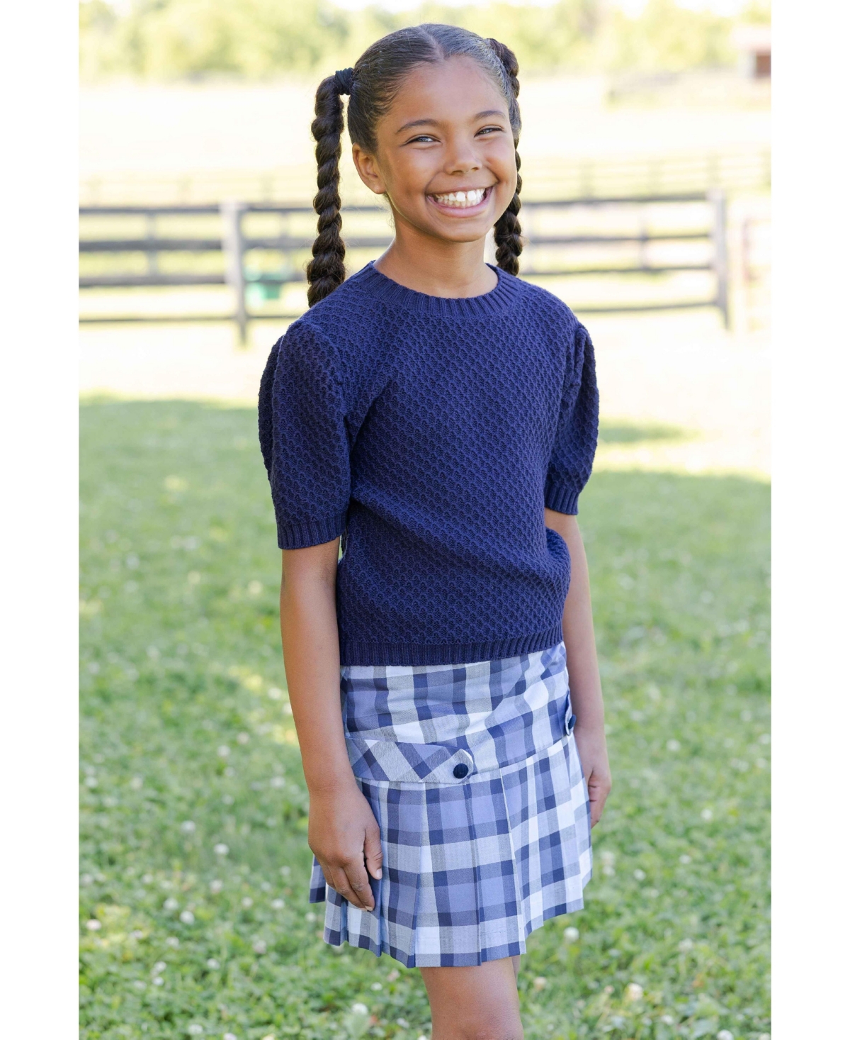 Florence Eiseman Girls 7-14 Plaid Pleated Skirt
