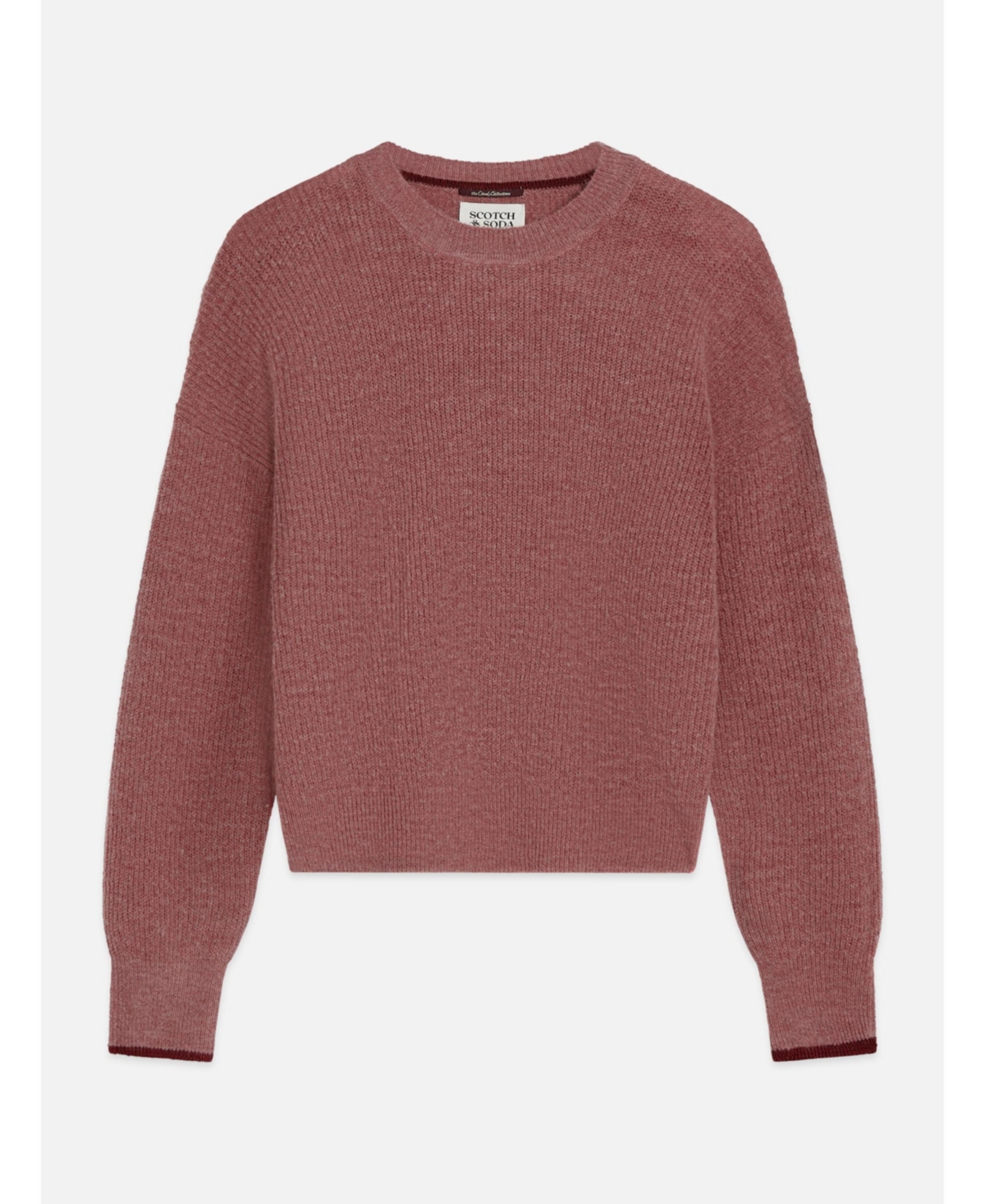 Scotch & Soda Women's Fuzzy Wool-Blend Relaxed-Fit Crewneck Pullover
