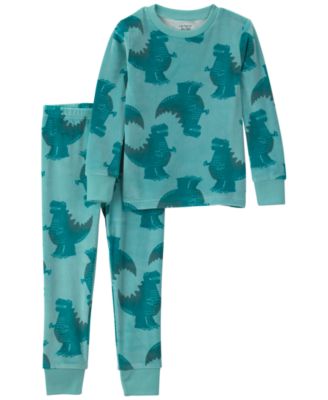 Toddler Boys' 2T-5T Dino Dreamplush Snug-Fit Long-Sleeve Top and Pants, 2-Piece Pajama Set