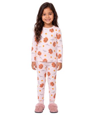 Toddler Girls' 2T-4T Pumpkin Print Pajama, 2-Piece Set
