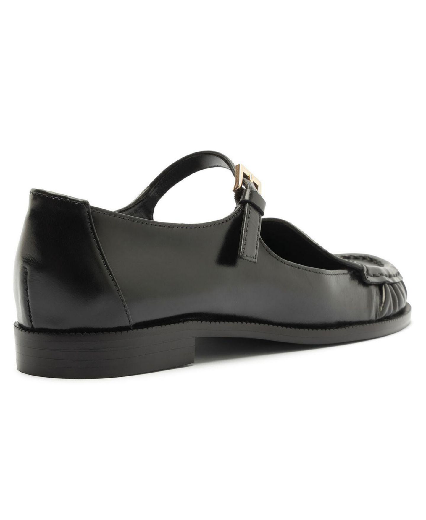Женские балетки Schutz Tyla Buckle Mary Jane Flats, цвет: Чёрный — фото 7