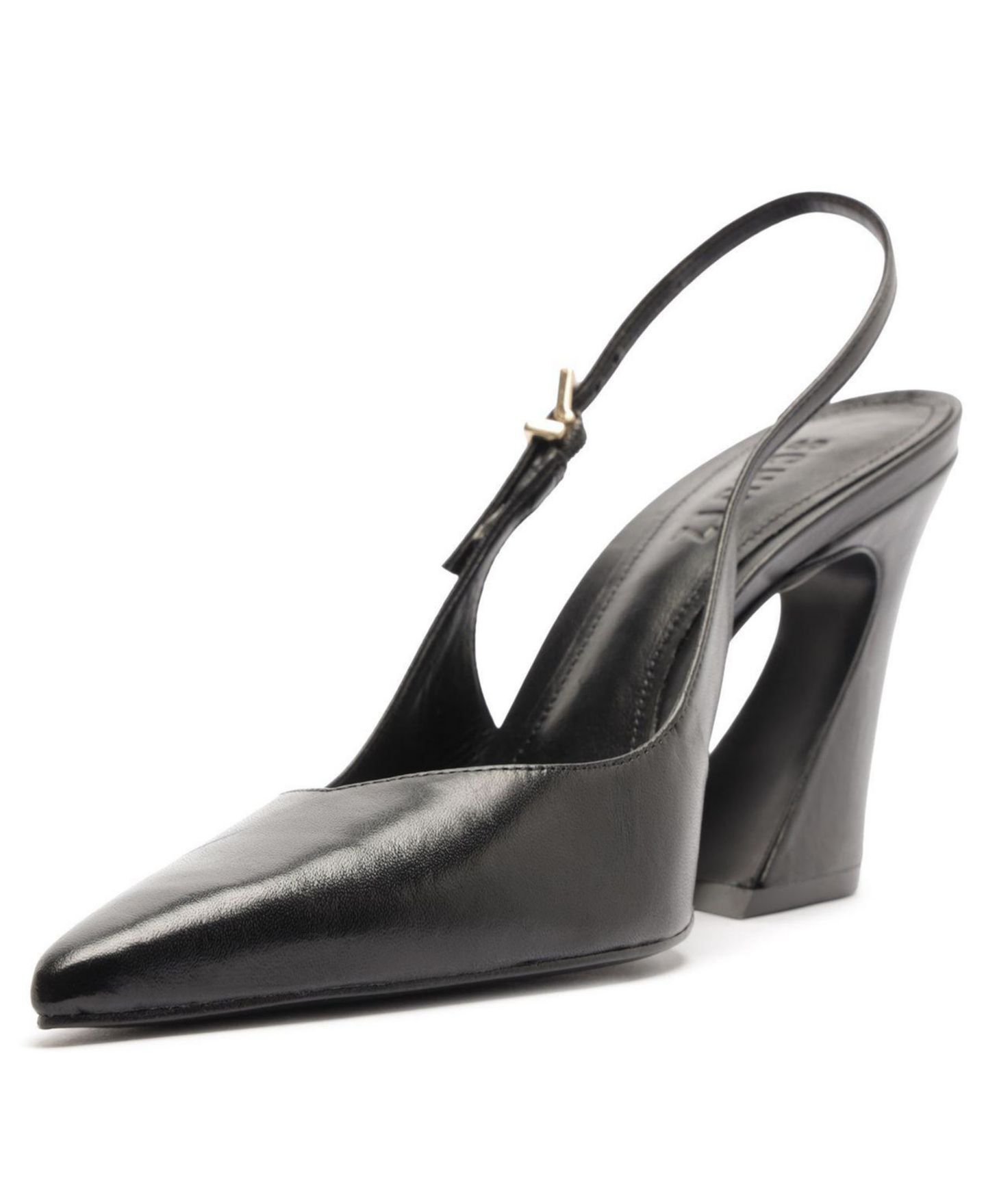 Женские туфли Schutz Lexi Slingback Block Pumps, цвет: Чёрный — фото 10