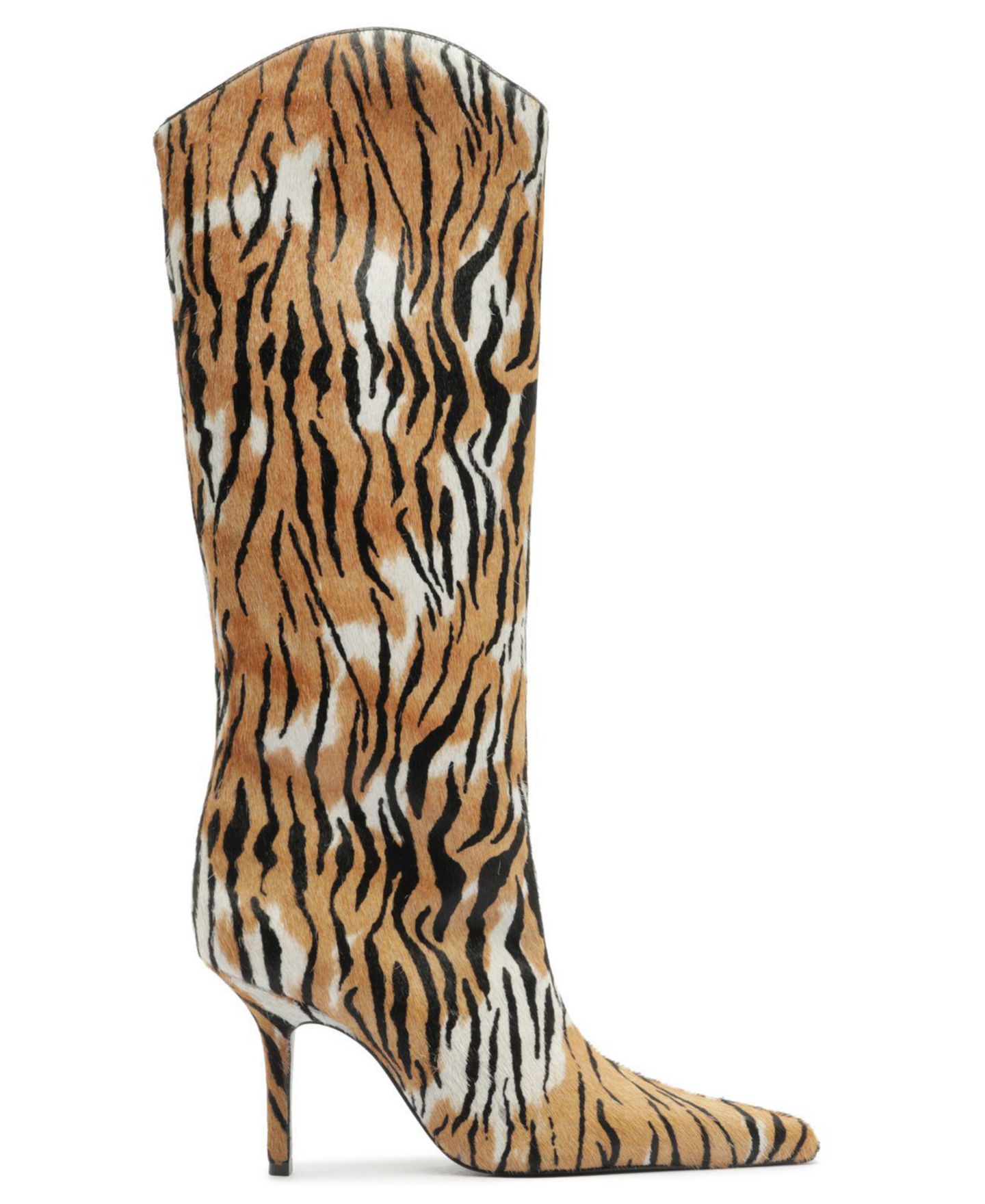 Женские ботинки Schutz Mary Ellen Heeled Pointed Toe Tall Dress Boots, цвет: С принтом — фото 2