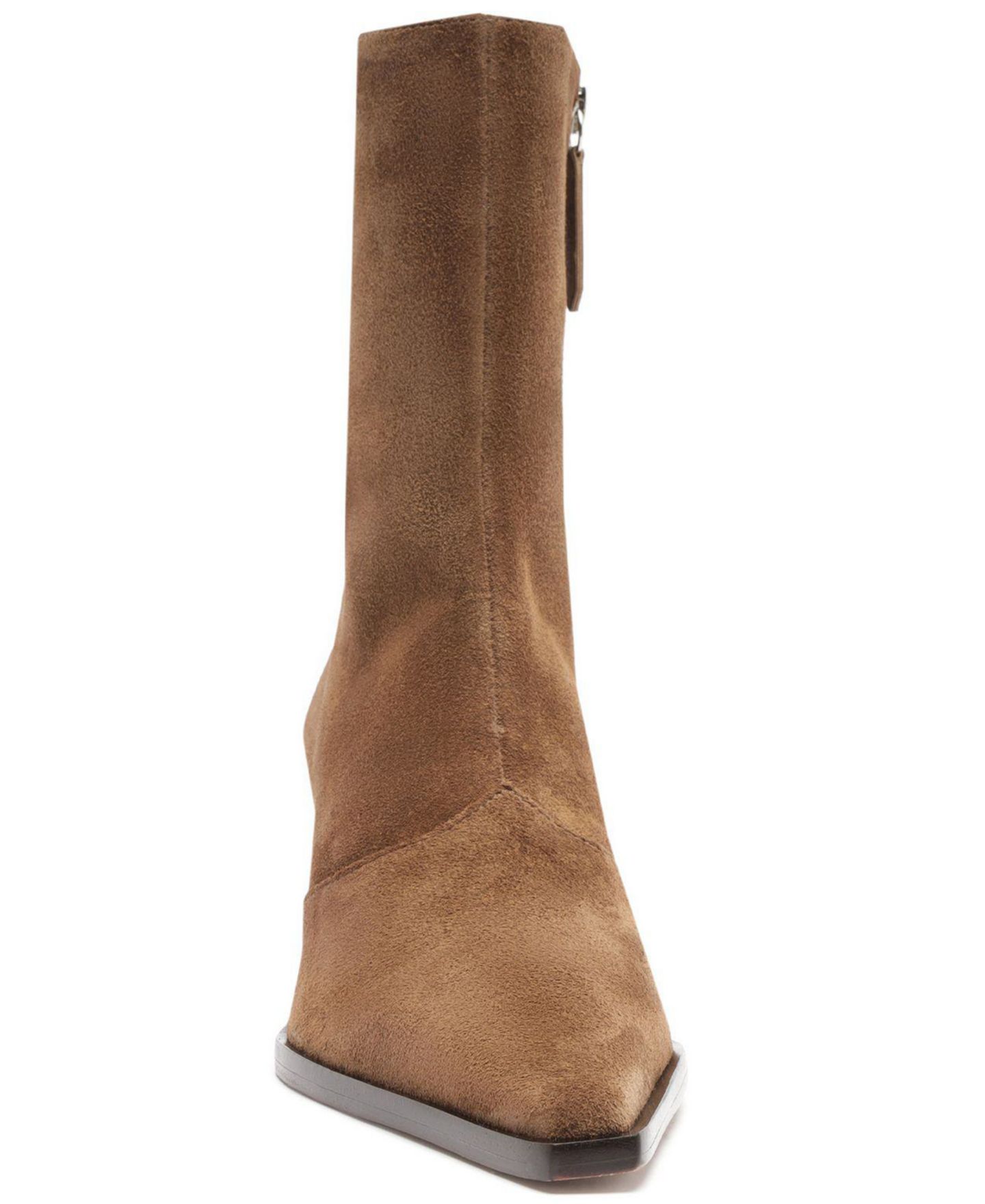 Женские ботинки Schutz Raffaela Mid Block Heel Dress Booties, цвет: Пекан коричневый — фото 9