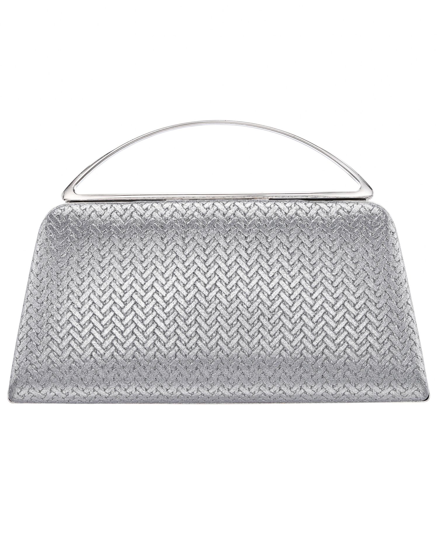 Genesis Metallic Woven Small Handle Clutch Handbag