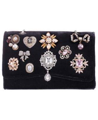 Embellished Small Flap Clutch Handbag