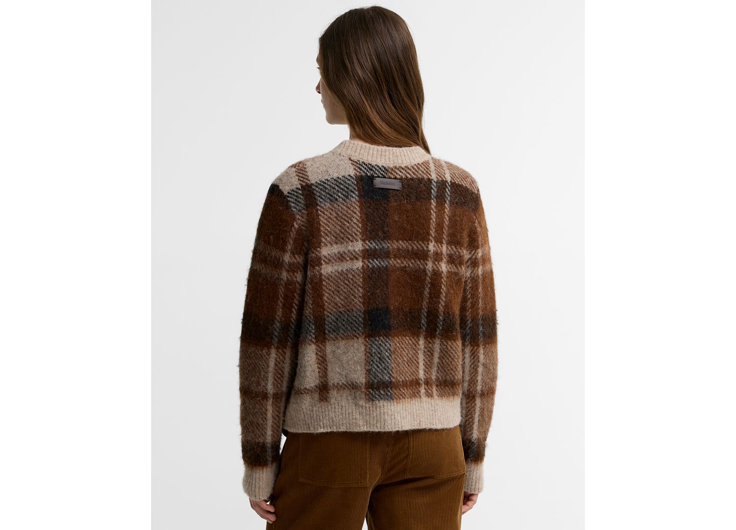 Women's Glendyn Tartan Alpaca-Blend Crewneck Sweater