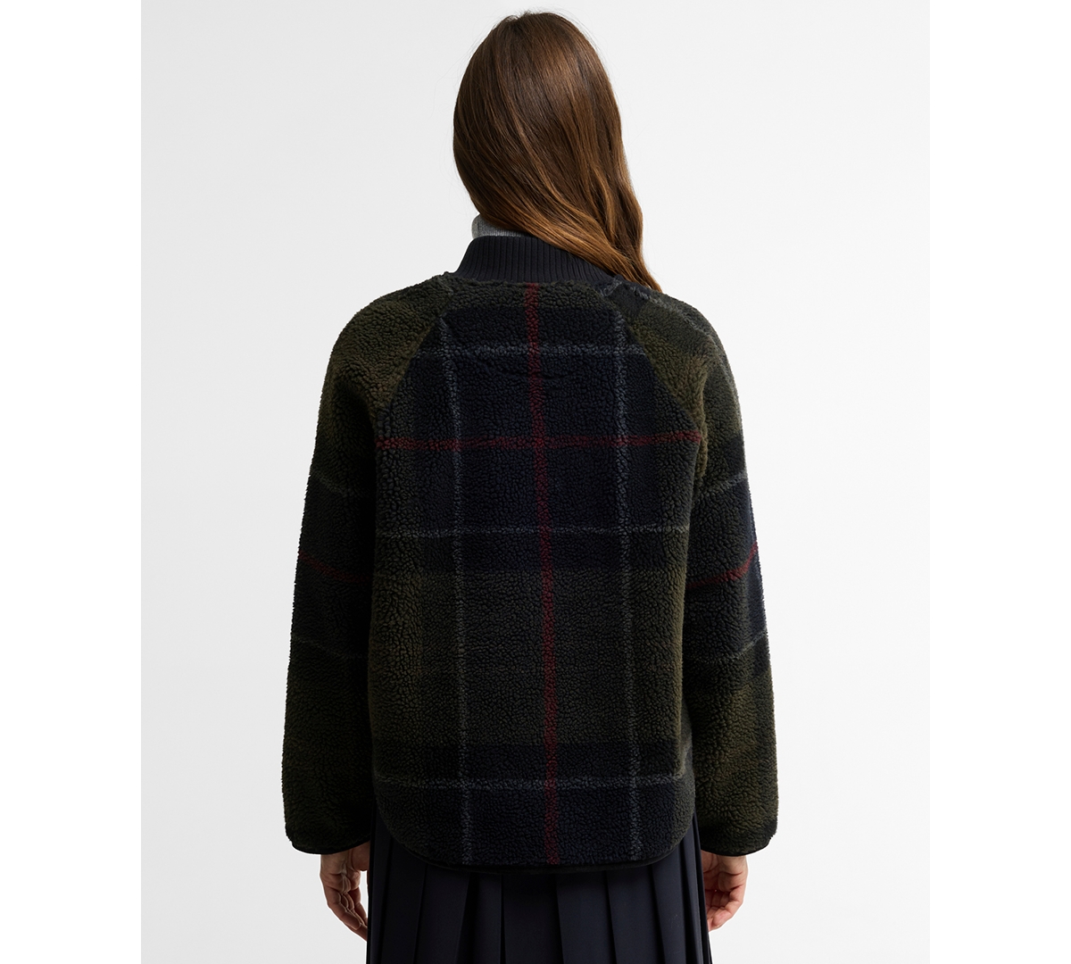 Barbour Women's Kirklees Tartan Jacquard Half-Zip Fleece
