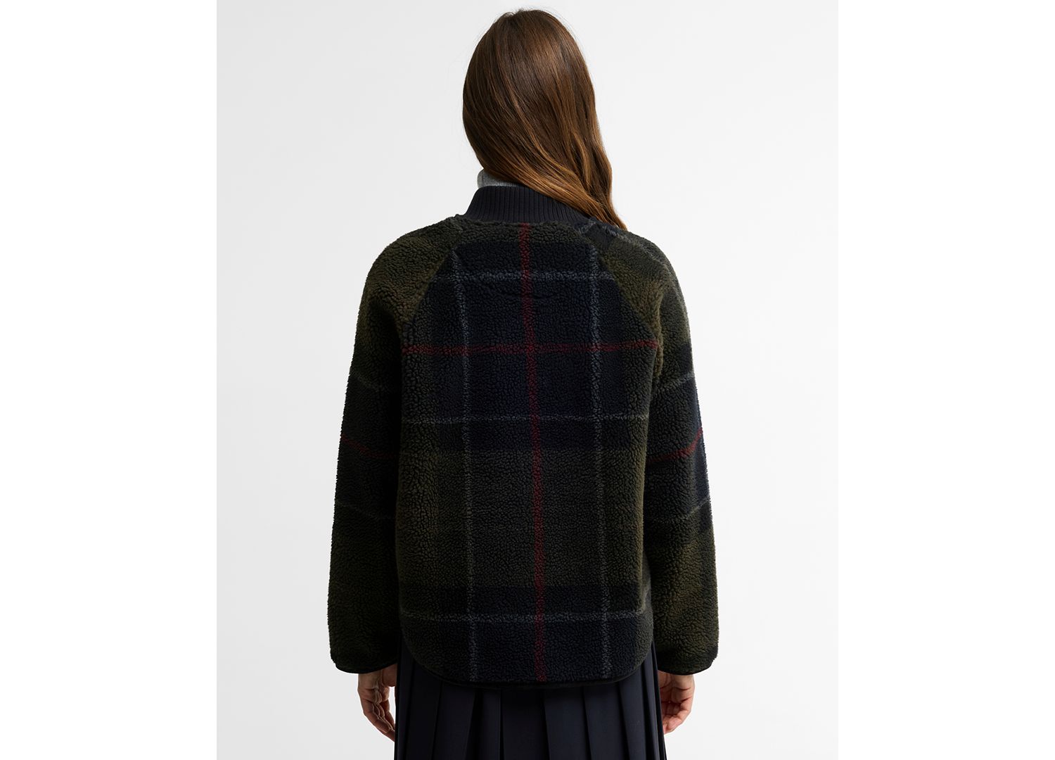 Women's Kirklees Tartan Jacquard Half-Zip Fleece Jacket