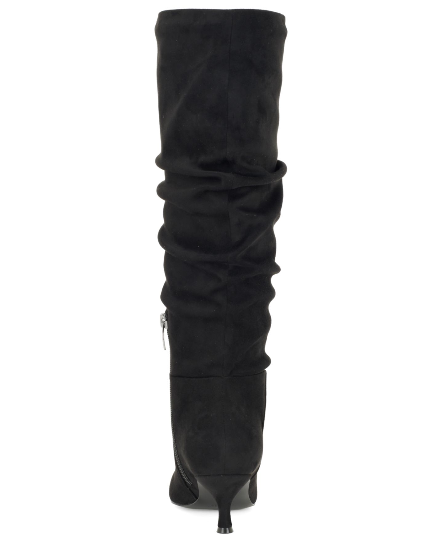 Женские ботинки Nine West Sawyor Tall Slouch Kitten Heel Dress Boots, цвет: Чёрный — фото 3