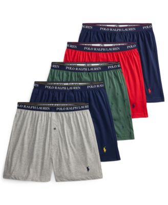 Men's Classic Fit Knit Boxers, 5-Pack