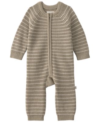 Baby Boys' and Girls' Long-Sleeve Sweater-Knit Jumpsuit