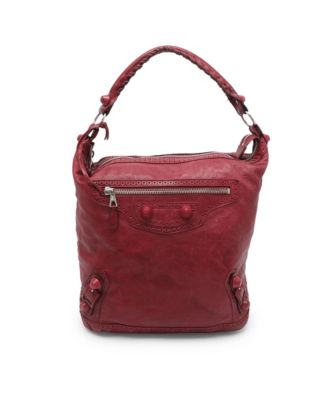 Classic Covered Giant Hardware Day Leather Hobo Bag