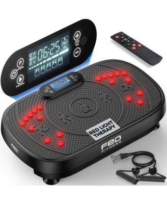 Red Light Therapy Vibration Plate 660nm Red 850nm NIR Infrared Whole Body Vibration Exercise Platform 120 Speed Levels for Home Workout