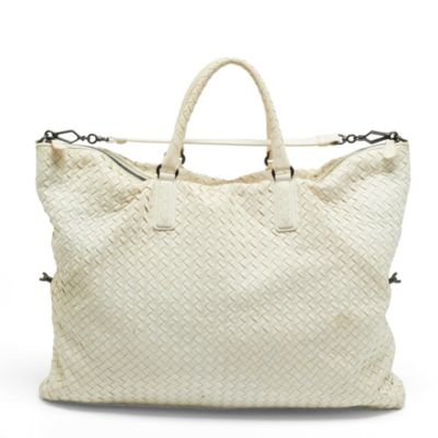  Intrecciato Woven Leather Large Convertible Tote