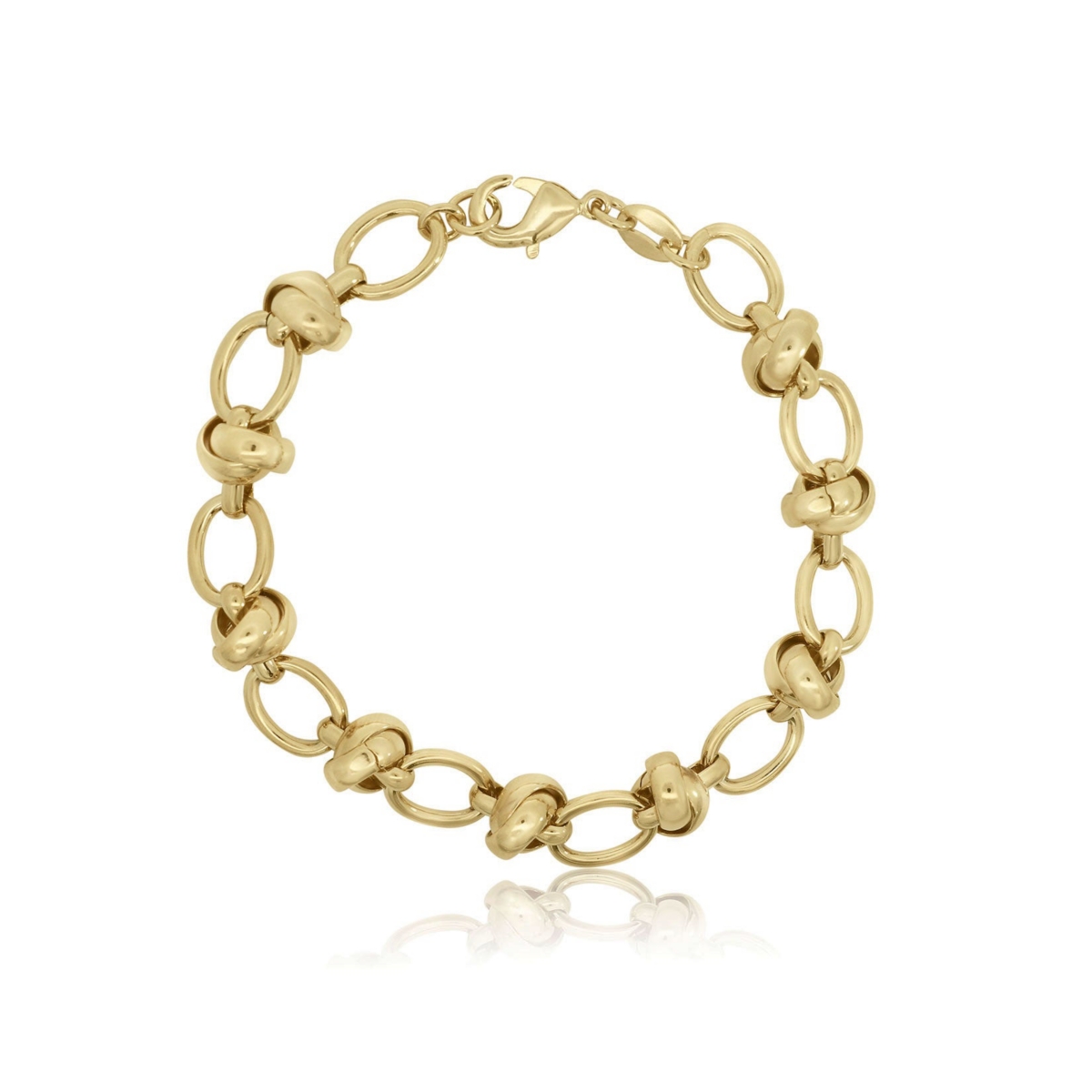 The Lovery Knot Link Bracelet 18K Gold Filled Over Brass - Gold filled brass