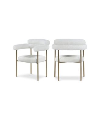 Boucle Fabric Dining Chair, Set of 2