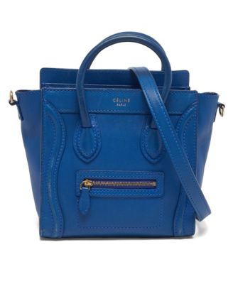 Women's Leather Nano Luggage Tote Bag