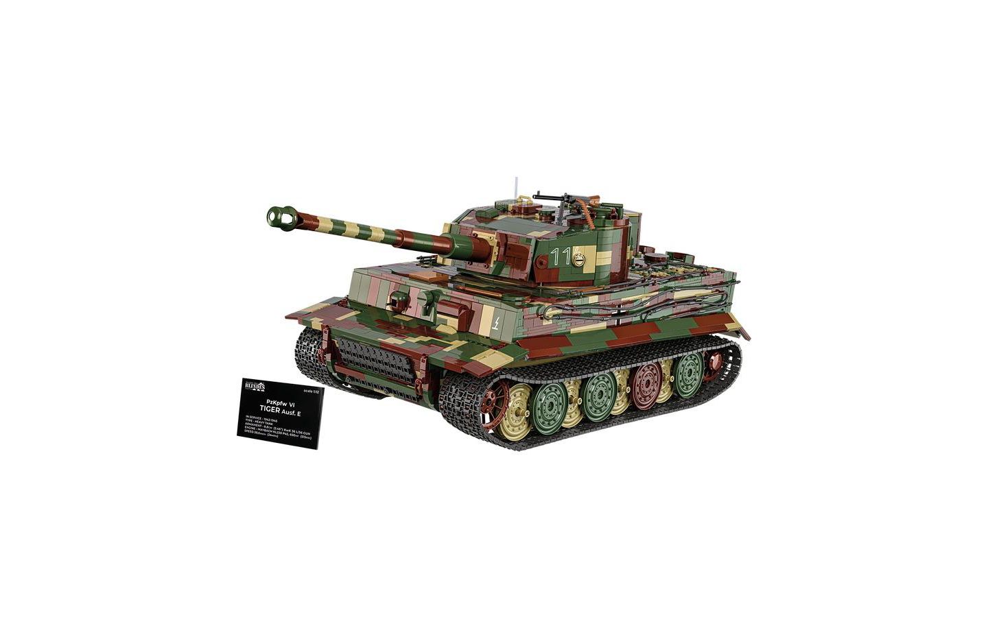 Детские майки COBI The Tank Museum PzKpfw VI Tiger "131" 1:12 Scale Tank - Executive Edition, 8000 pieces — фото 2