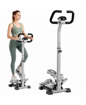 Stepper with Handlebar, 330lb Capacity Twist Stair Stepper for Exercises for Leg Workout, Home Cardio Machine