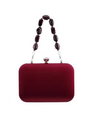 Kaela Beaded Strap Minaudiere Small Clutch Handbag