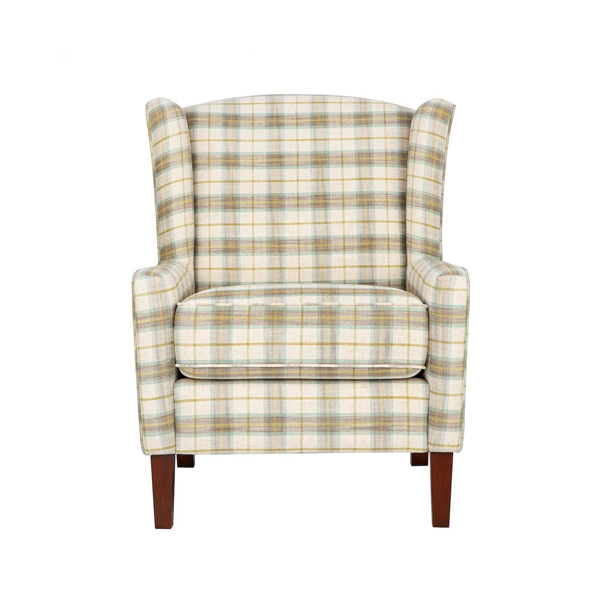 Jofran Thompson Traditional Vintage Classic Wingback Upholstered Accent Chair