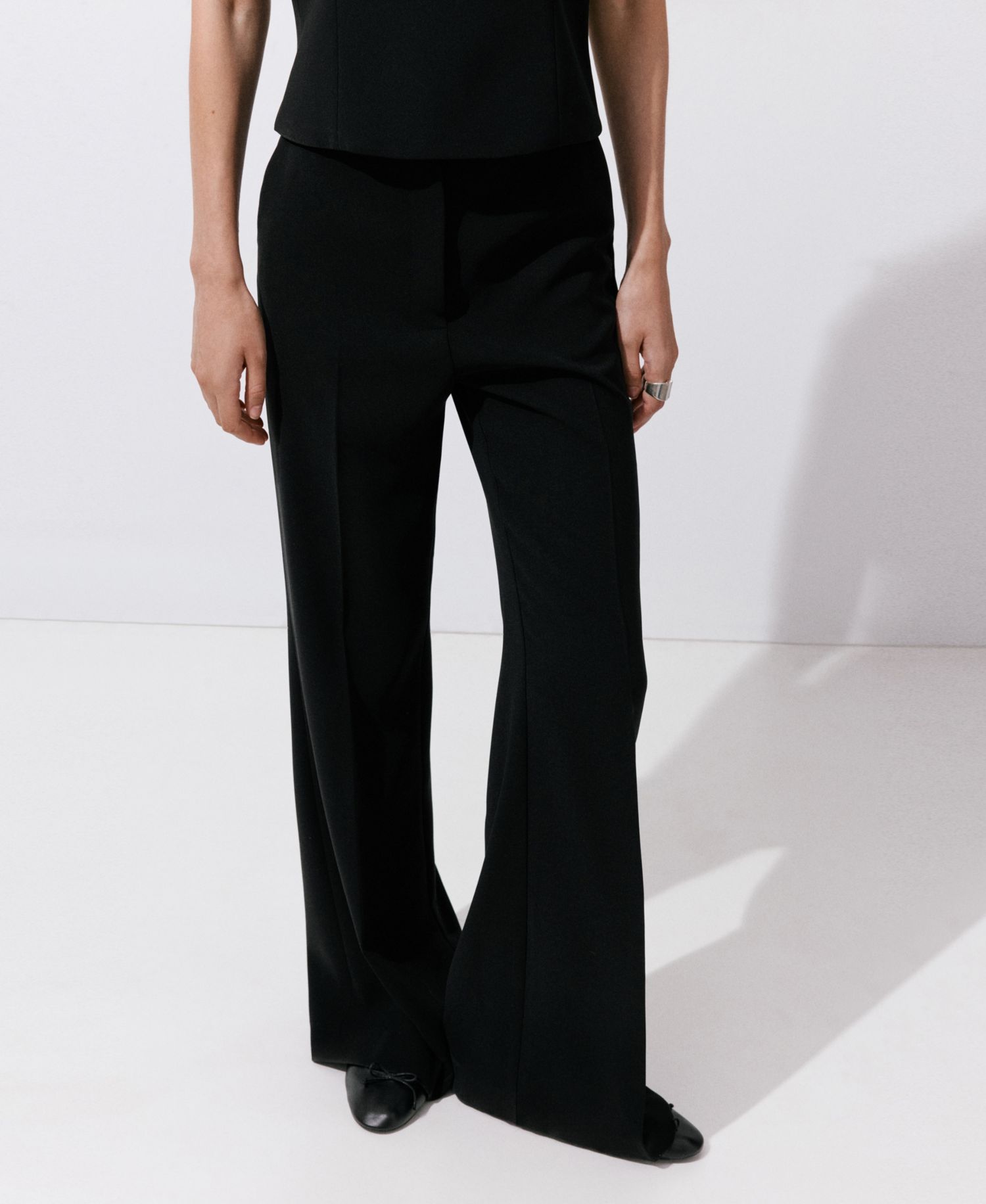 Women's High-Waist Wide-Leg Suits Pants
