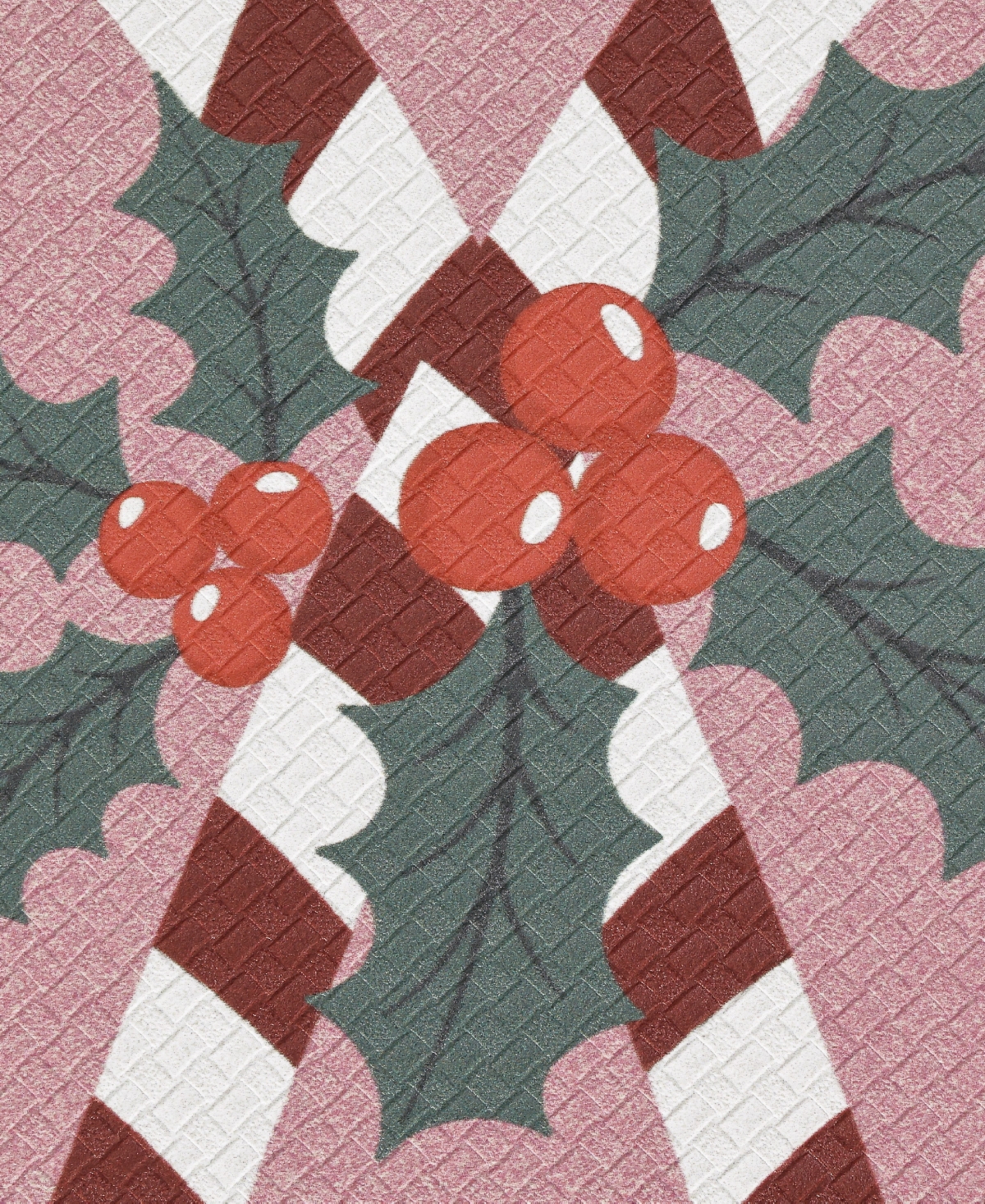 Laura Ashley Candy Cane Non-Slip Kitchen Mat